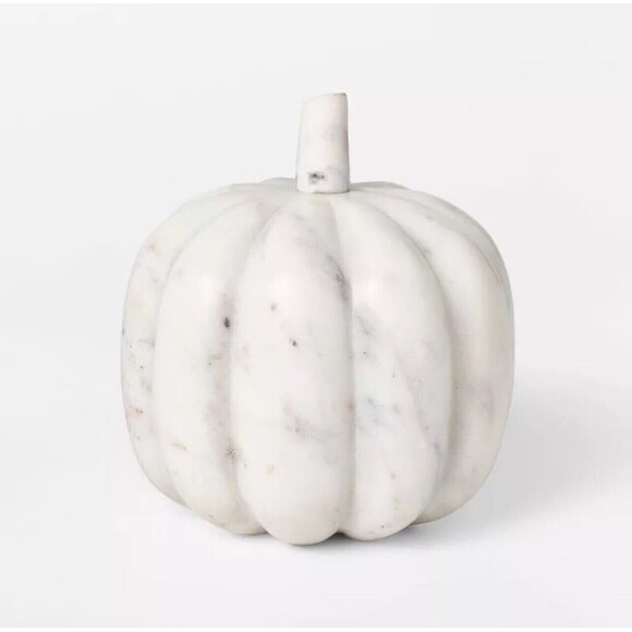 Threshold Other - Large Marble Pumpkin White - Threshold with Studio McGee - New
